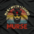 Male Nurse Funny Murse - Caring with a Smile and a Sense of Humor T-Shirt