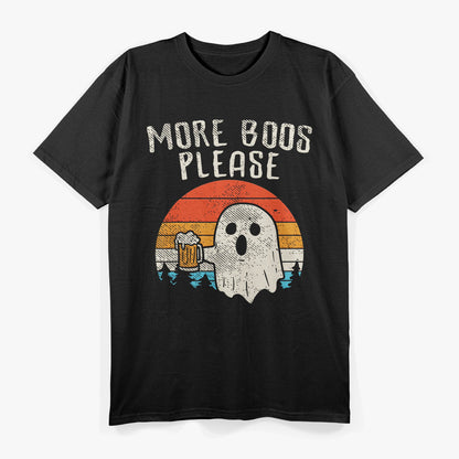 More Boos Please Ghost and Beer Drinking Funny T-Shirt