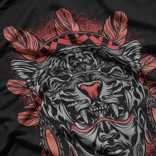 Aztec Jaguar Warrior Ancient Legend of Native Mexican Mythology T-Shirt