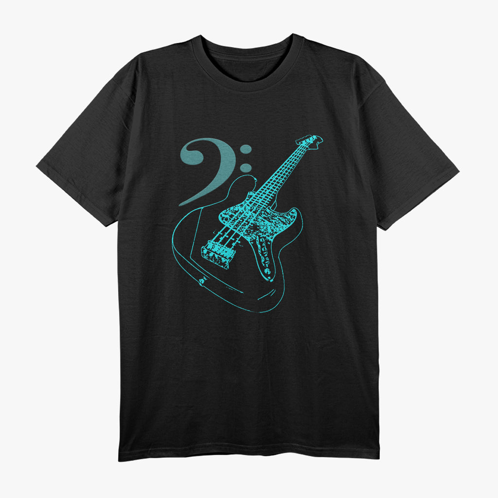 Bass with Clef Neon for Bassists & Bass T-Shirt
