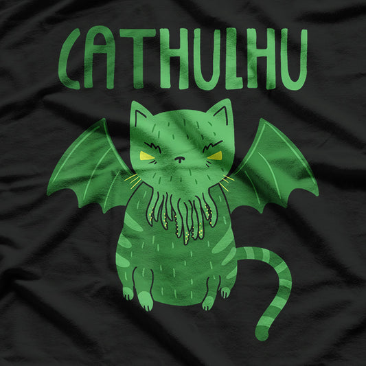 Cathulhu Cat Demon Octopus Monster T-Shirt