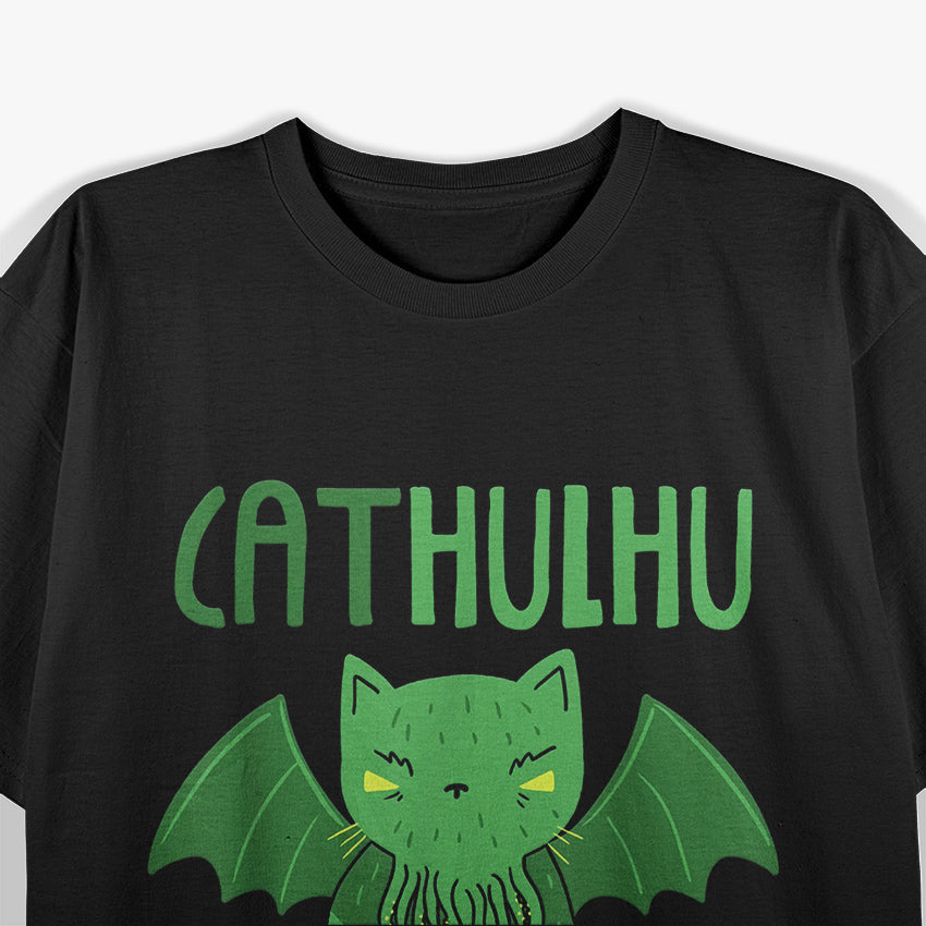 Cathulhu Cat Demon Octopus Monster T-Shirt