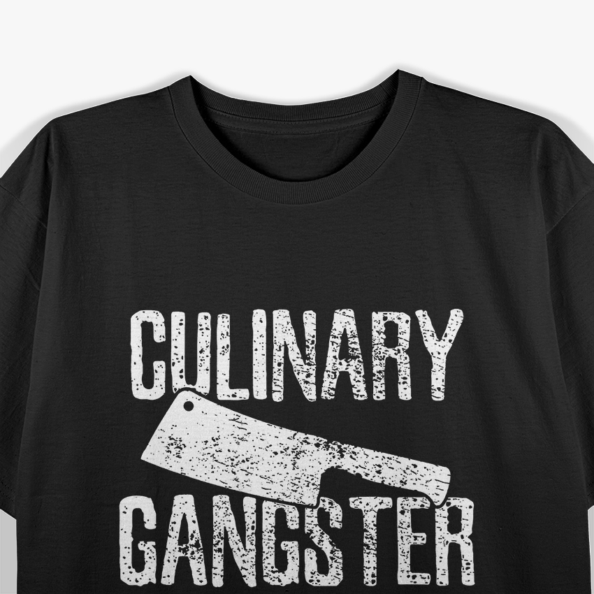 Chef Cook Cooking Culinary Gangster Vintage T-Shirt