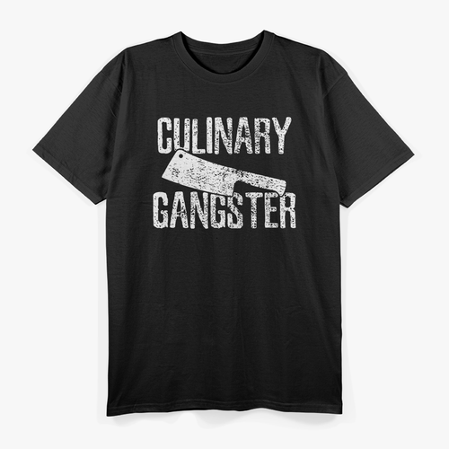 Chef Cook Cooking Culinary Gangster Vintage T-Shirt