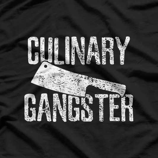Chef Cook Cooking Culinary Gangster Vintage T-Shirt