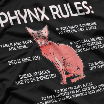 Sphynx Cat Rules Sphynx Hairless Cat for Sphynx Cat Lovers T-Shirt