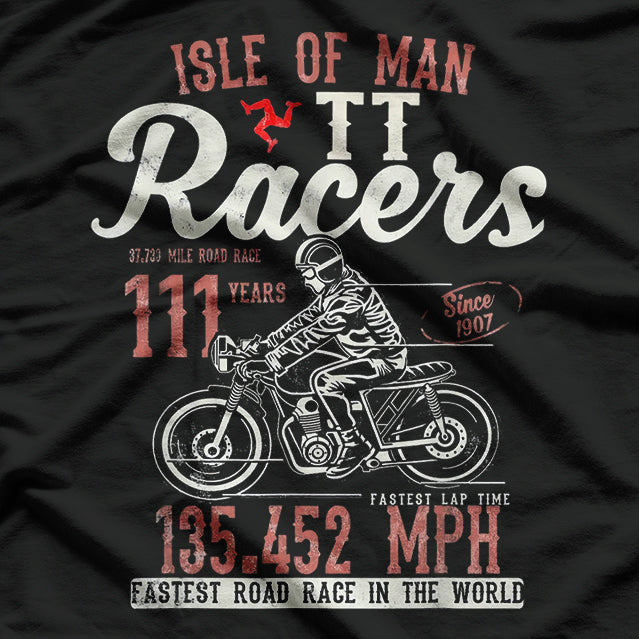 Isle Of Man TT Racing Top Speed 3 Legs Flag Tourist Trophy T-Shirt