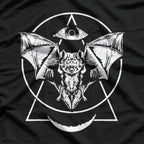 Occult Bat Pastel Goth, Gothic Wicca Witchcraft, and Creepy Moon Aesthetic T-Shirt