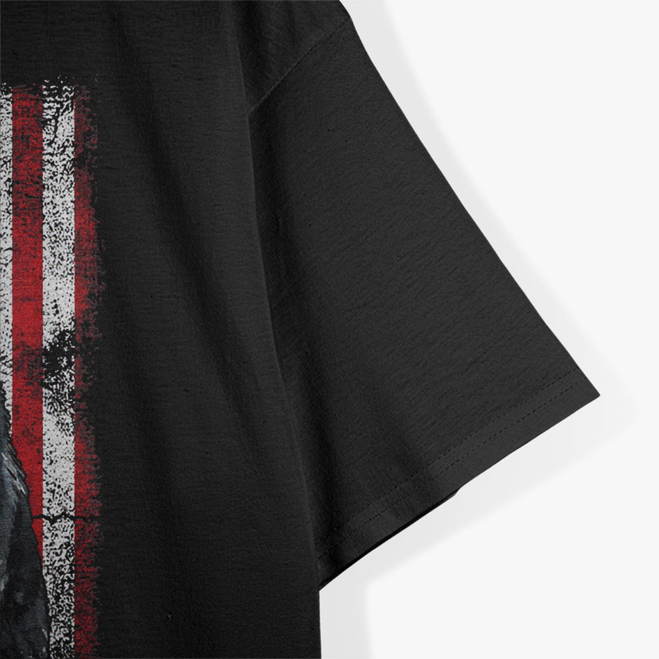 Patriotic Tuxedo Cat 4th of July Vintage US - A Feline Celebration of Freedom T-Shirt