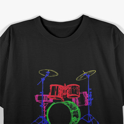 Retro Drum Unique 80s Design Great Gift Idea T-Shirt