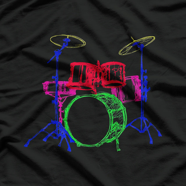 Retro Drum Unique 80s Design Great Gift Idea T-Shirt