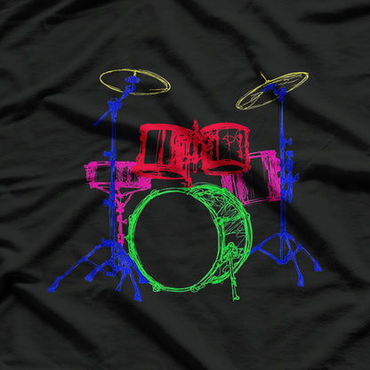 Retro Drum Unique 80s Design Great Gift Idea T-Shirt