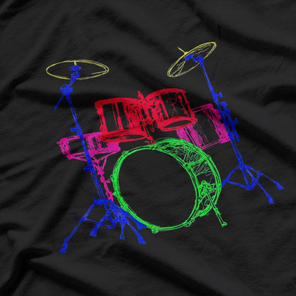 Retro Drum Unique 80s Design Great Gift Idea T-Shirt