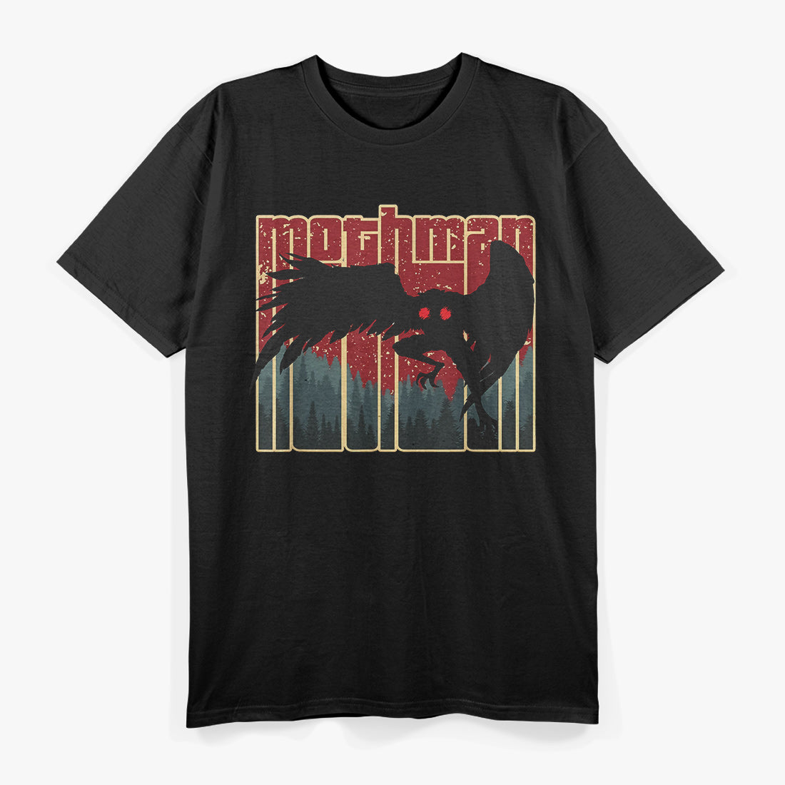 Retro Mothman Vintage Cryptid Mystery T-Shirt