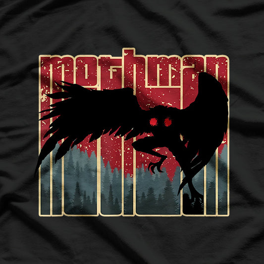 Retro Mothman Vintage Cryptid Mystery T-Shirt