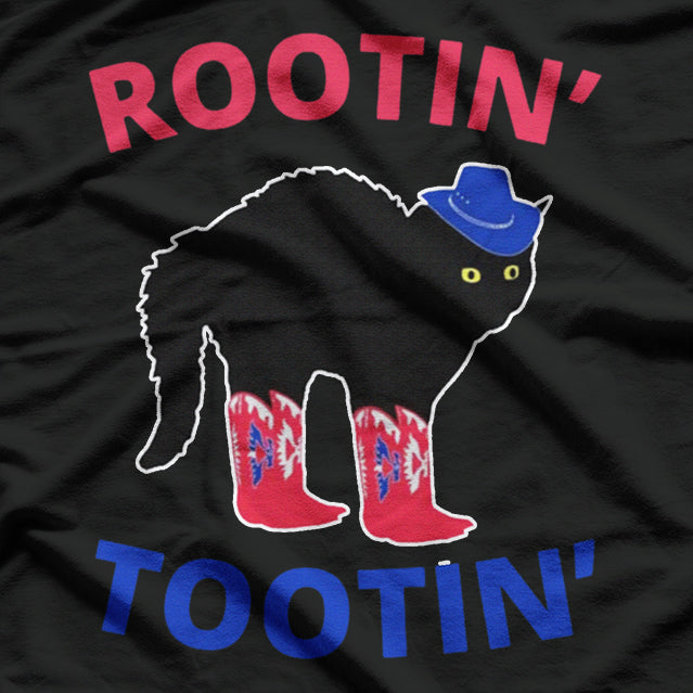 Rootin Tootin Cat Wearing Cowboy Hat T-Shirt