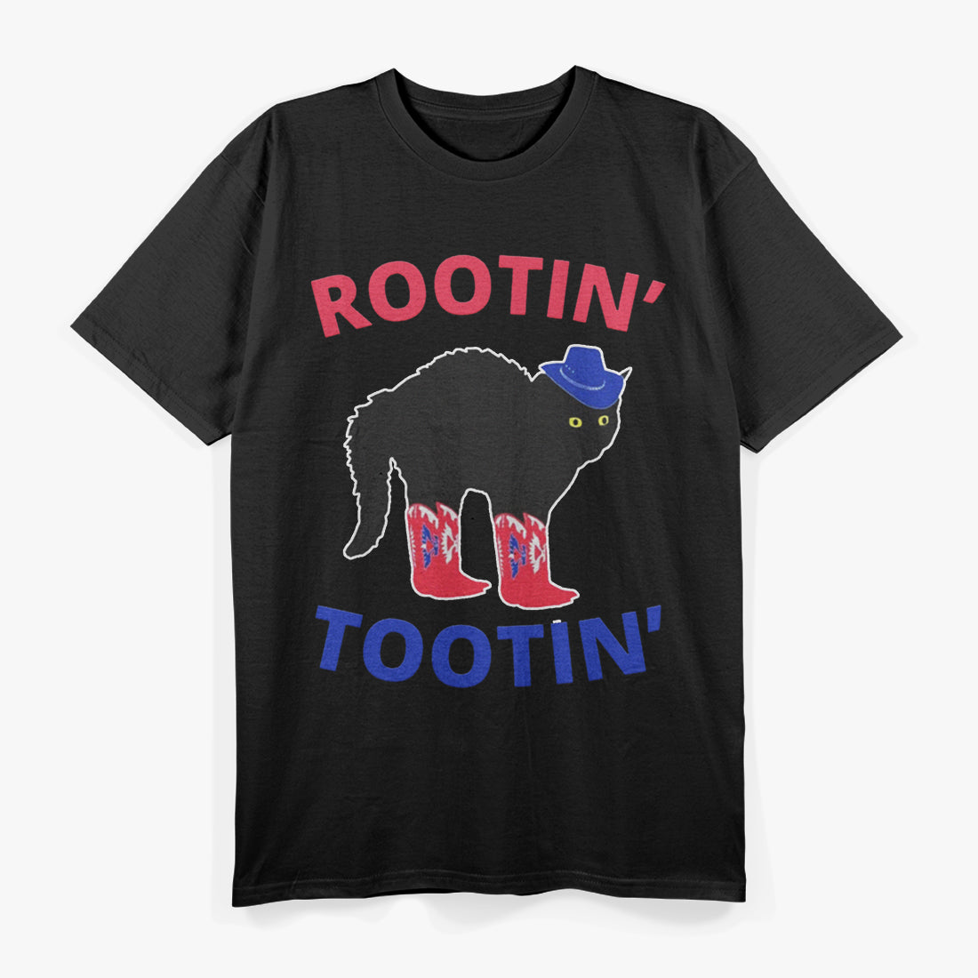 Rootin Tootin Cat Wearing Cowboy Hat T-Shirt