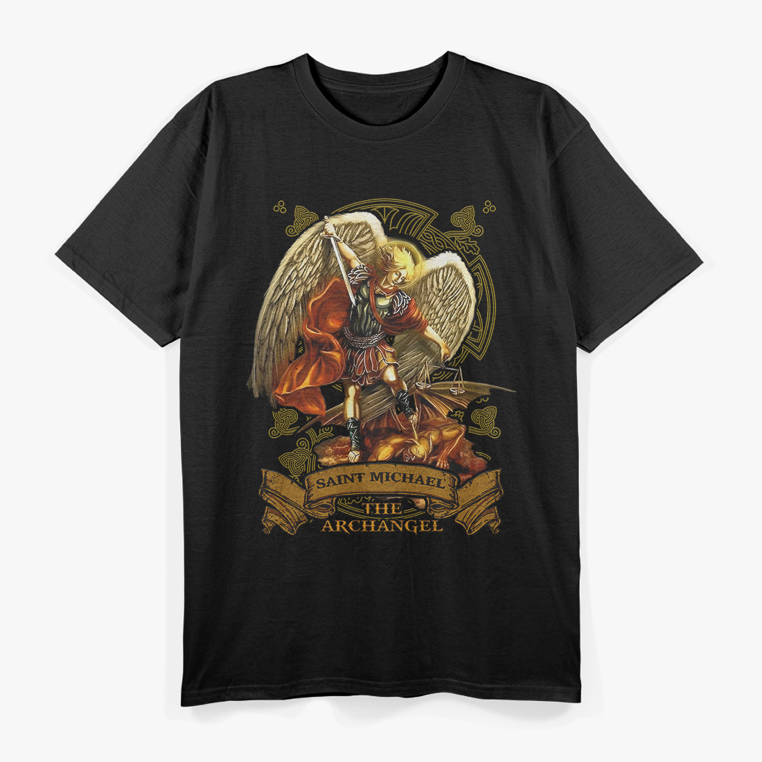 Saint Michael the Archangel Catholic Defender of Faith T-Shirt