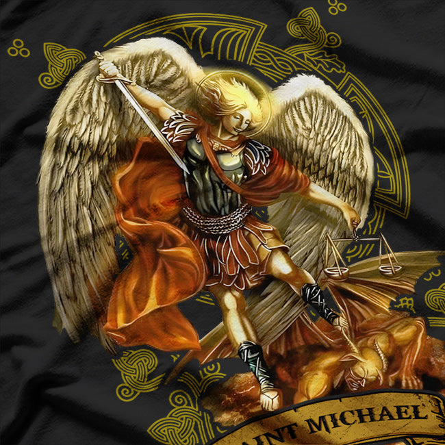 Saint Michael the Archangel Catholic Defender of Faith T-Shirt