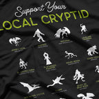 Support Your Local Cryptid Fortean Cryptozoology T-Shirt