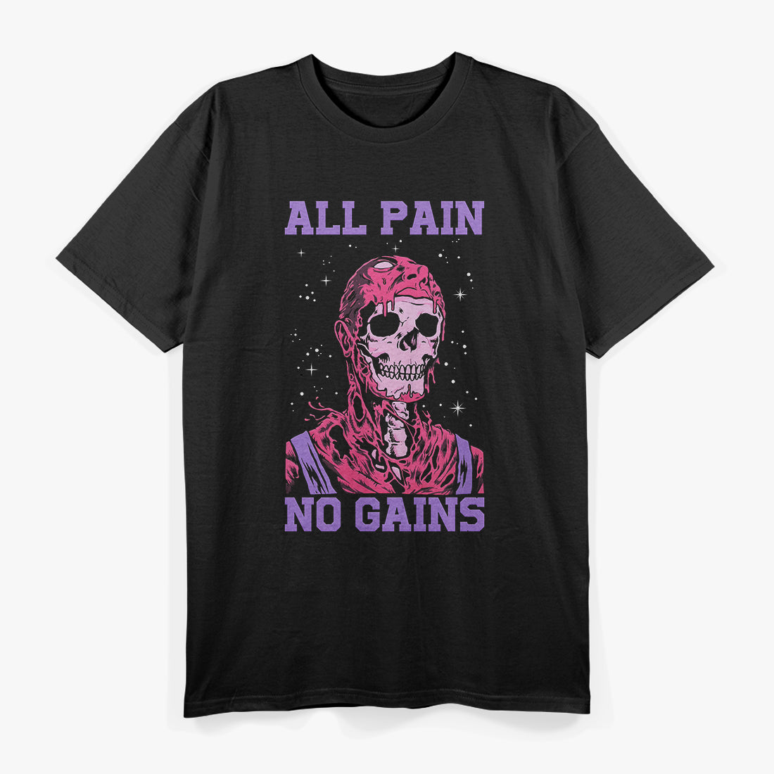 All Pain No Gains Fitness Weightlifting Bodybuilding Gym T-Shirt