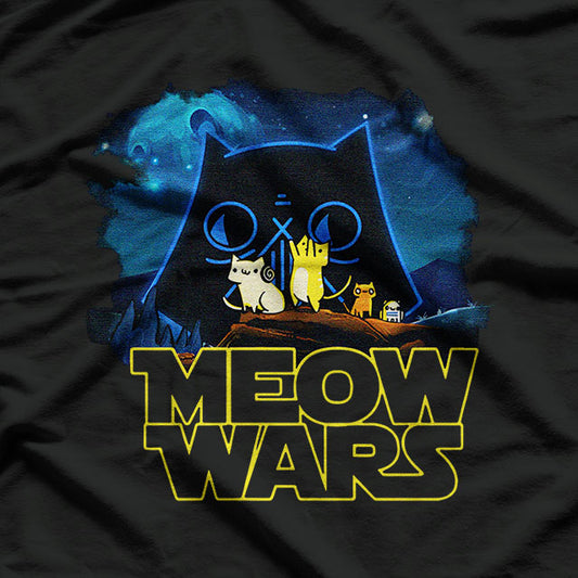 Meow Wars A Hilarious Cat Parody T-Shirt