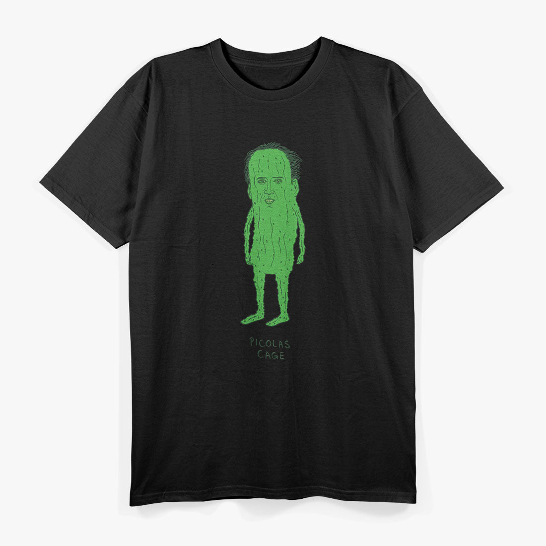 Picolas Cage Green Funny Food Vegetable - A Hilarious Twist T-Shirt