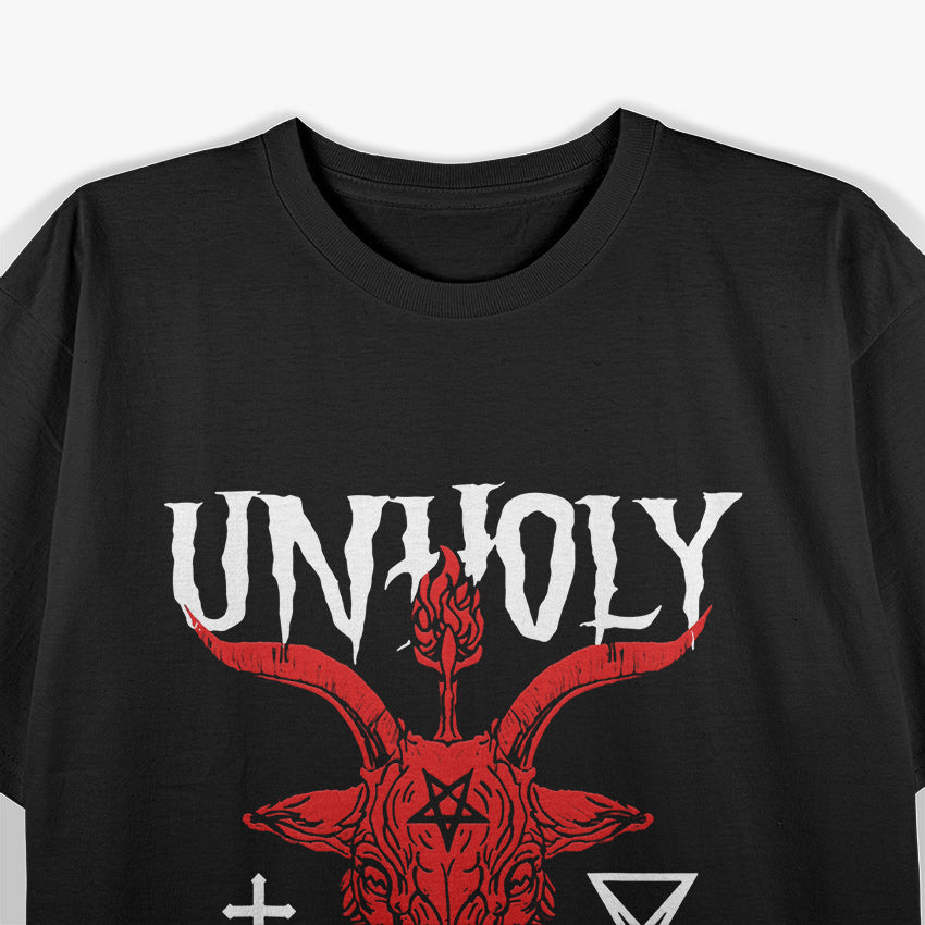 Baphomet Unholy Dark Symbol of Occult Power and Rebellion T-Shirt