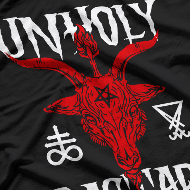 Baphomet Unholy Dark Symbol of Occult Power and Rebellion T-Shirt