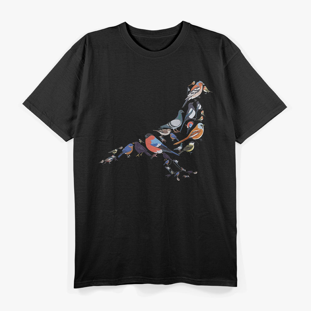 Different Birds Species Biology Types Birds Identification T-Shirt