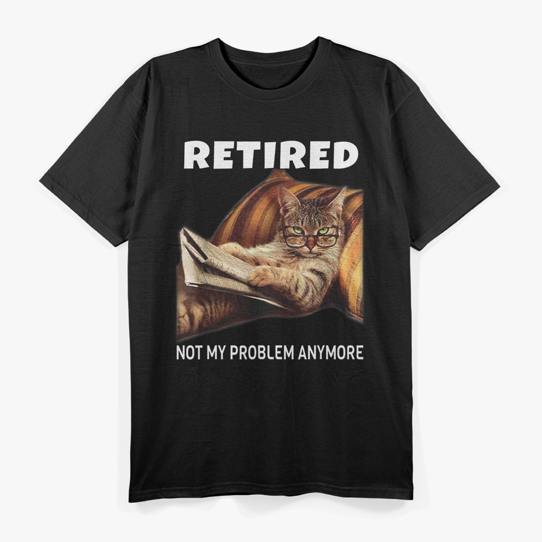 Retired Not My Problem Anymore Cat Vintage T-Shirt