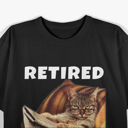 Retired Not My Problem Anymore Cat Vintage T-Shirt