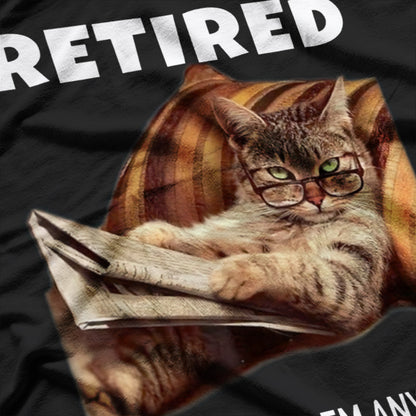 Retired Not My Problem Anymore Cat Vintage T-Shirt