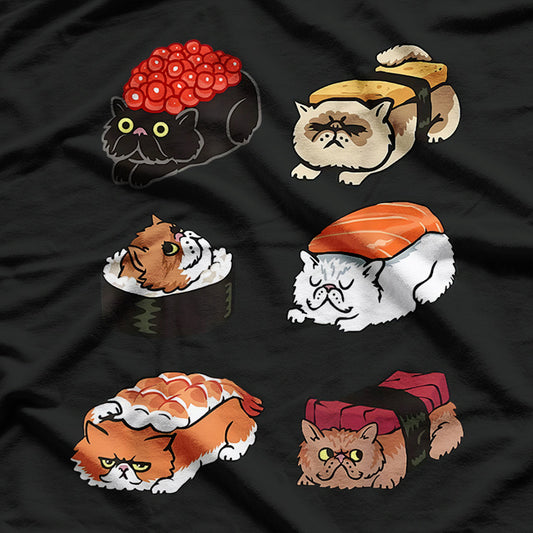 Sushi Persian Cat T-Shirt