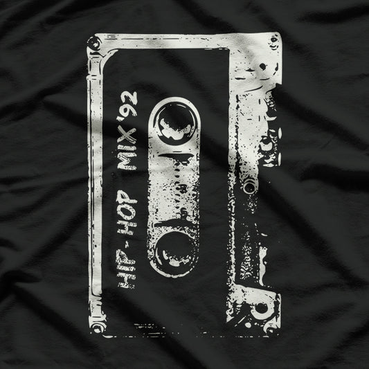 Hip Hop Rap Mixtape Cassette DJ Retro 90s T-Shirt