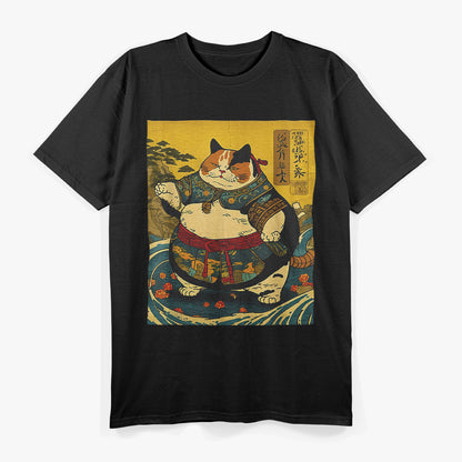 Sumo Cat Wrestlers Retro Aesthetics T-Shirt