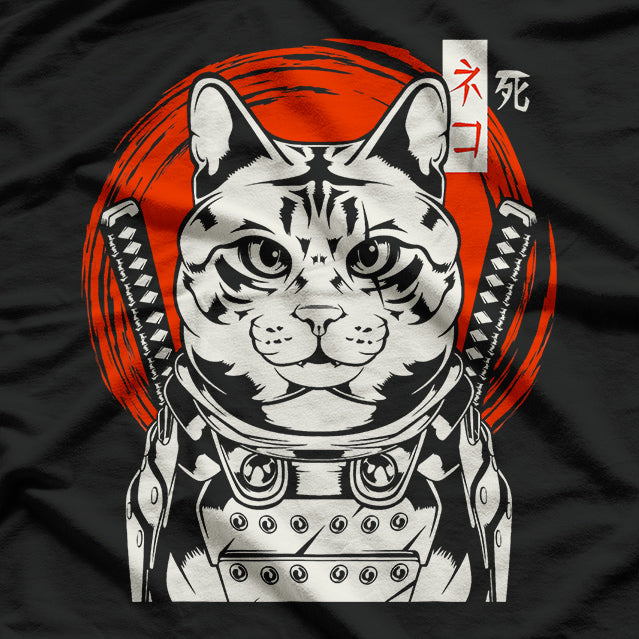 Samurai Ninja Cat Cool Kitten T-Shirt