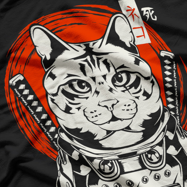 Samurai Ninja Cat Cool Kitten T-Shirt