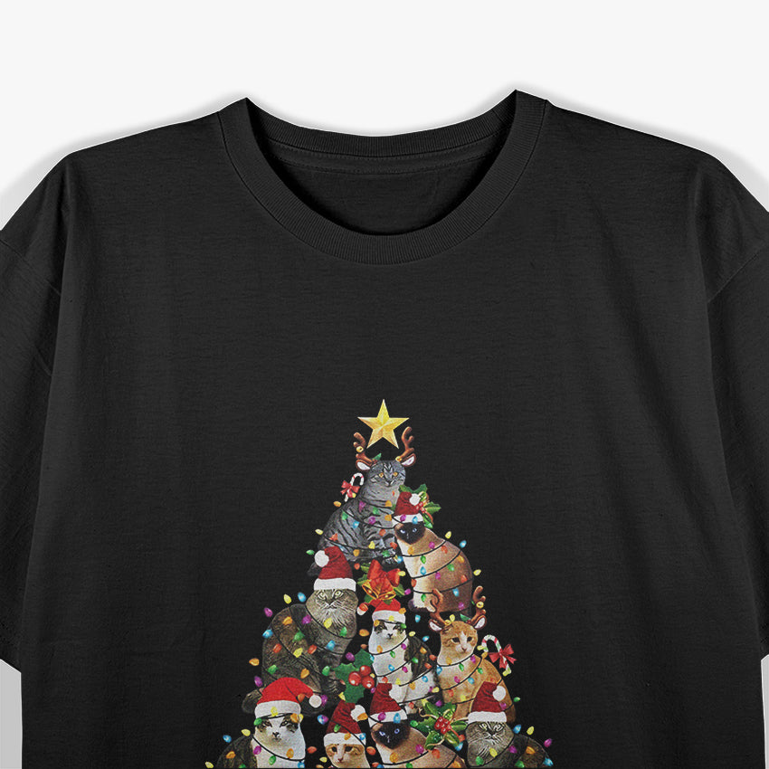 Merry Catmas Funny Cat Christmas Gift T-Shirt