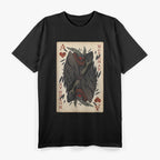 Mothman Playing Card The Legendary Cryptid of the Deck T-Shirt