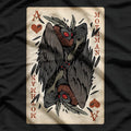 Mothman Playing Card The Legendary Cryptid of the Deck T-Shirt