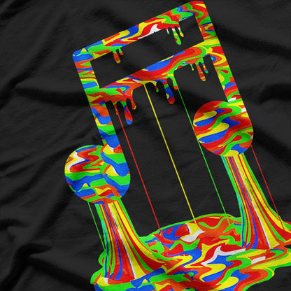 Rainbow Melting Music Note Funny Cute T-Shirt