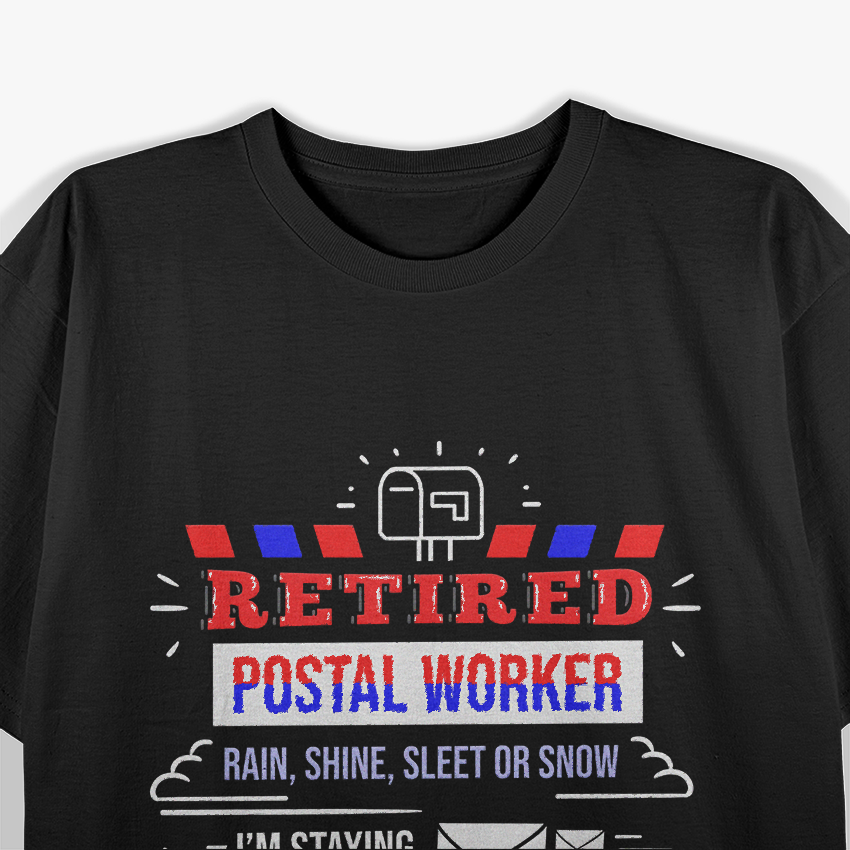 Retired Post Office Postal Worker Retirement T-Shirt