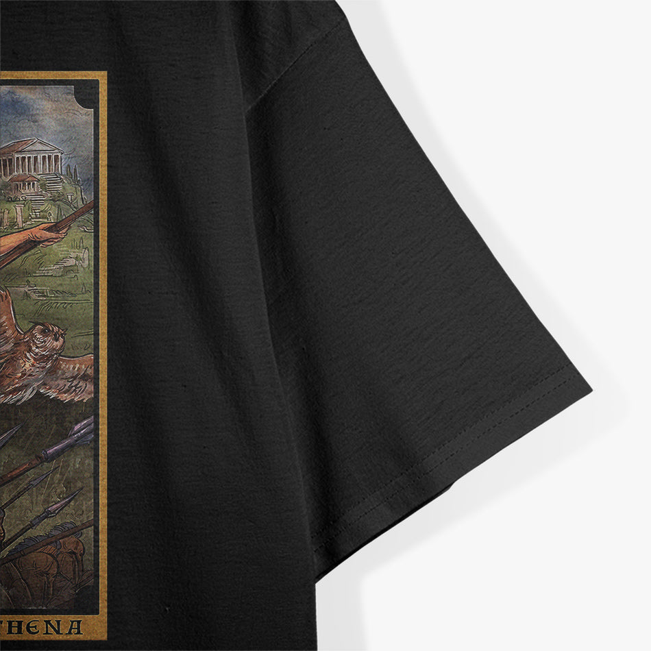 The Goddess Athena The Emperor Tarot Card Greek Mythologys T-Shirt