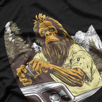 Funny Bigfoot Sasquatch Retro Outdoor Camping T-Shirt