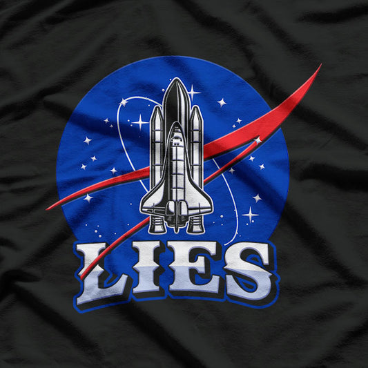 Lies Flat Earth Funny T-Shirt