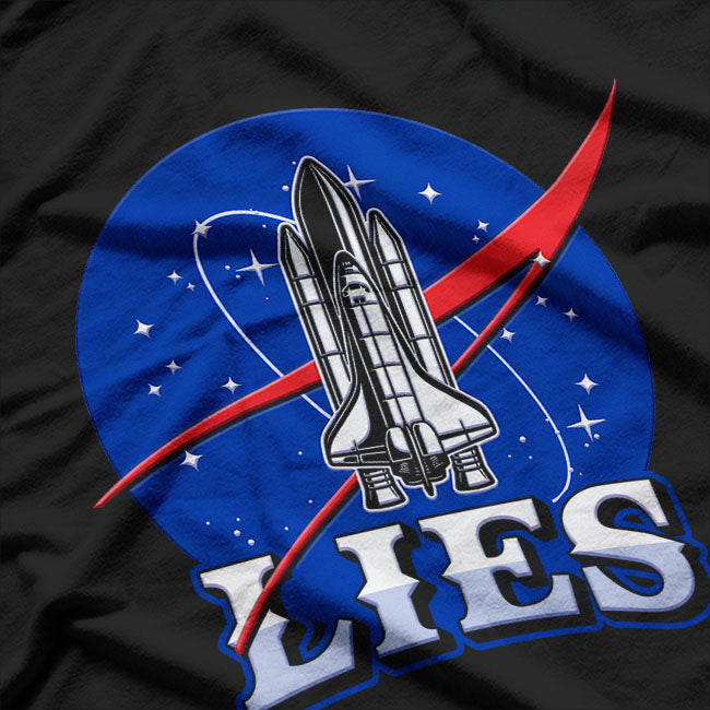 Lies Flat Earth Funny T-Shirt