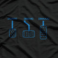 Save The Manual Funny Car Racing Transmission Diagram T-Shirt