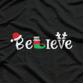 Believe Merry Christmas - A Heartwarming Holiday T-Shirt