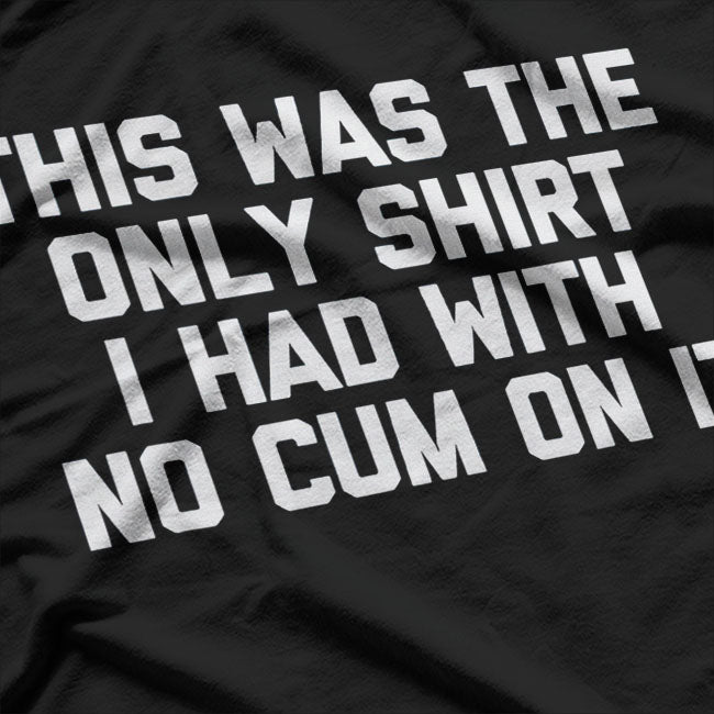 This Was The Only Shirt I Had With No Cum On It T-Shirt